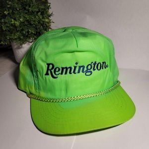 Vintage “Remington” windbreaker material neon hat